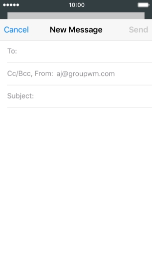 Press To and key in the first letters of the recipient's name.
