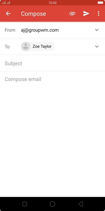 Press Subject and key in the required subject.