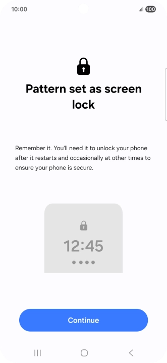 Press Continue. Press Continue.