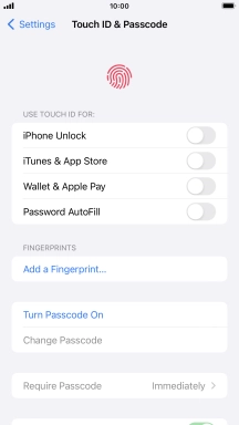 Press Add a Fingerprint... and follow the instructions on the screen to add your fingerprint.