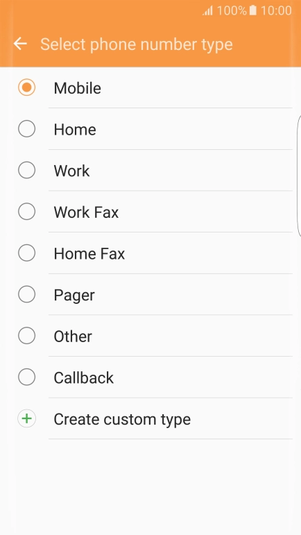 Press the required number type.