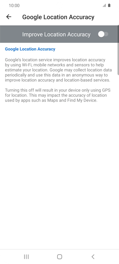 If you press the indicator next to 