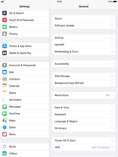 Press Touch ID & Passcode.