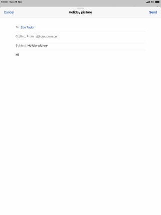 Press and hold the text input field until a pop-up menu is displayed.