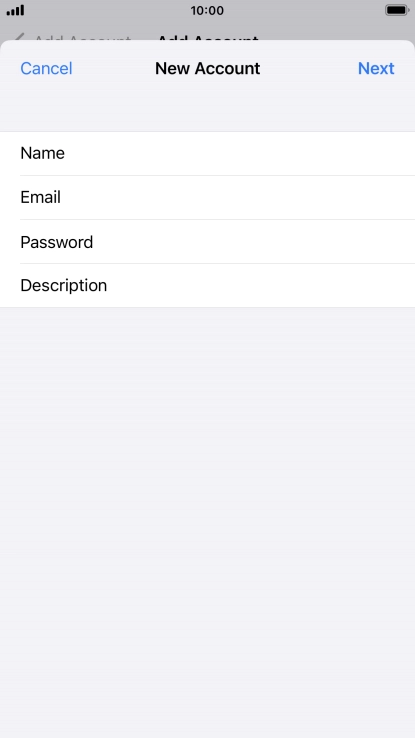 Press Description and key in the required name.