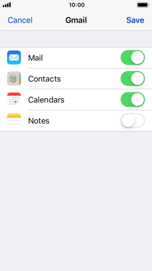 If this screen is displayed, you email account has been recognised and set up automatically. Follow the instructions on the screen to key in more information and finish setting up your phone.