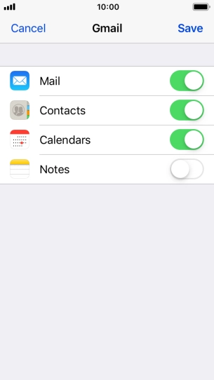 If this screen is displayed, you email account has been recognised and set up automatically. Follow the instructions on the screen to key in more information and finish setting up your phone.