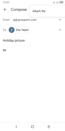 Press Attach file and go to the required folder.