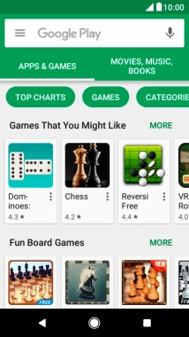 Slide your finger right starting from the left side of the screen.