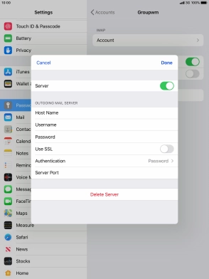 Press Authentication.