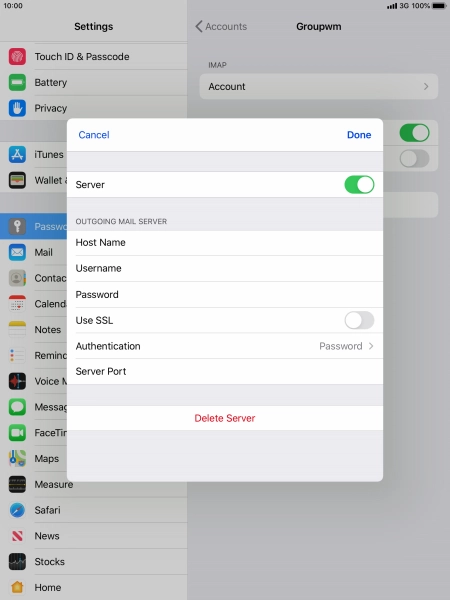 Press Authentication.