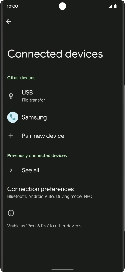 Slide your finger upwards starting from the bottom of the screen to return to the home screen.