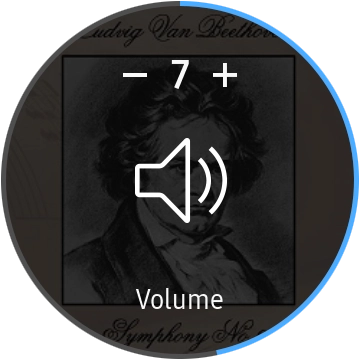 Press the volume icons to select the required volume. Press the volume icons to select the required volume.