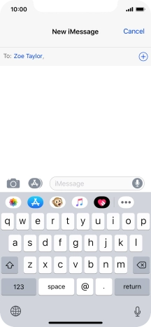 You can also send pictures, video clips, audio files and different effects in your iMessage. Follow the instructions on the screen to send your iMessage with the required content.