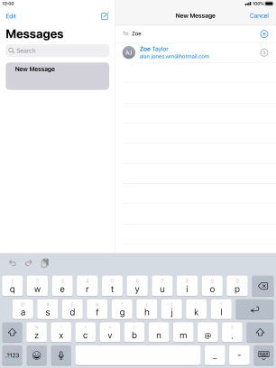 Press the required contact.