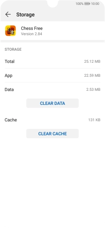 Press CLEAR CACHE.