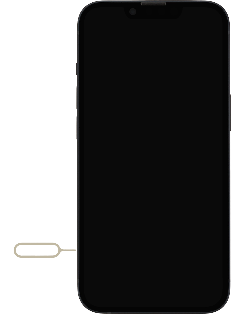 Find the opener for the SIM holder.