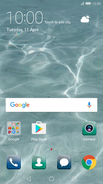 Slide your finger downwards starting from the top of the screen.