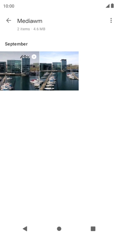 Press and hold any picture or video.