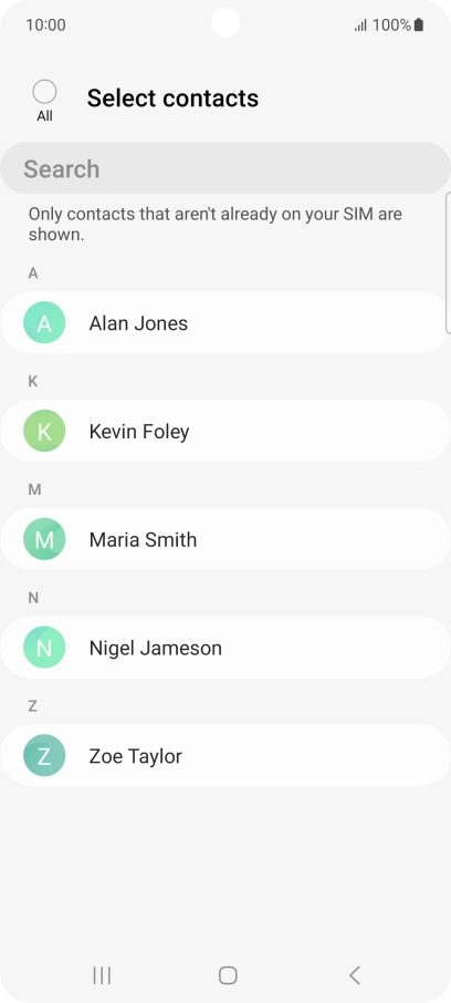 Press the field above 