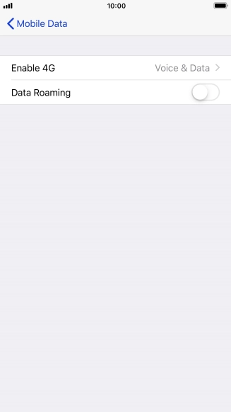 Press Enable 4G.