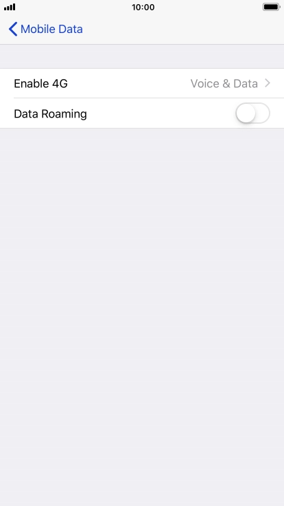 Press Enable 4G.