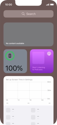 Slide your finger upwards on the screen.