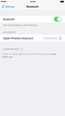 Press the Home key to return to the home screen.