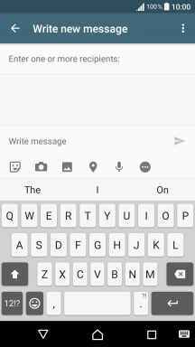 Open a new note, message or email message to bring up the keypad and your phone is ready for text input.