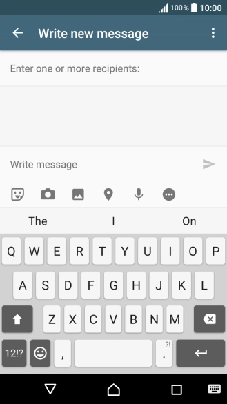 Open a new note, message or email message to bring up the keypad and your phone is ready for text input.