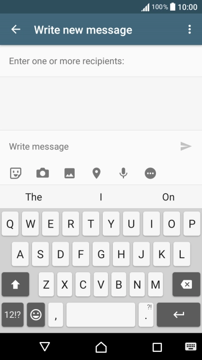 Open a new note, message or email message to bring up the keypad and your phone is ready for text input.