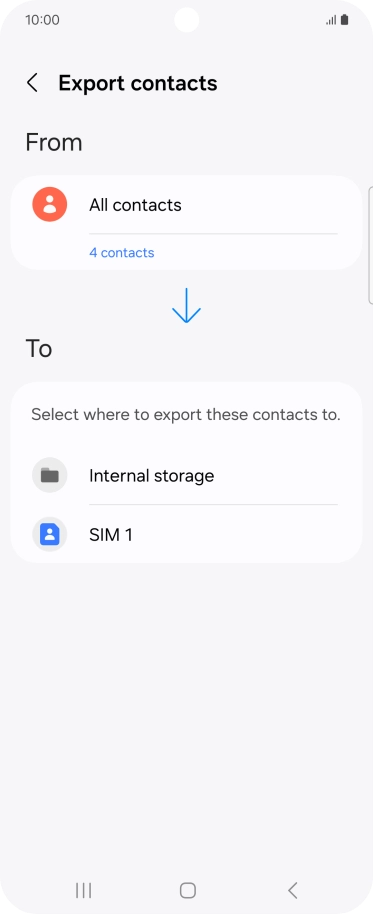 Press the name of the SIM. Press the name of the SIM.