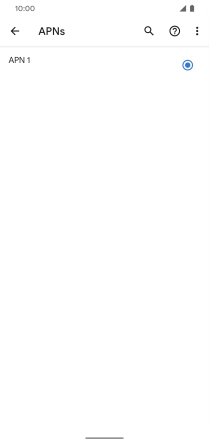 Press the menu icon.