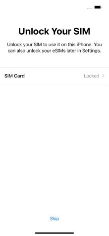 Press SIM Card.