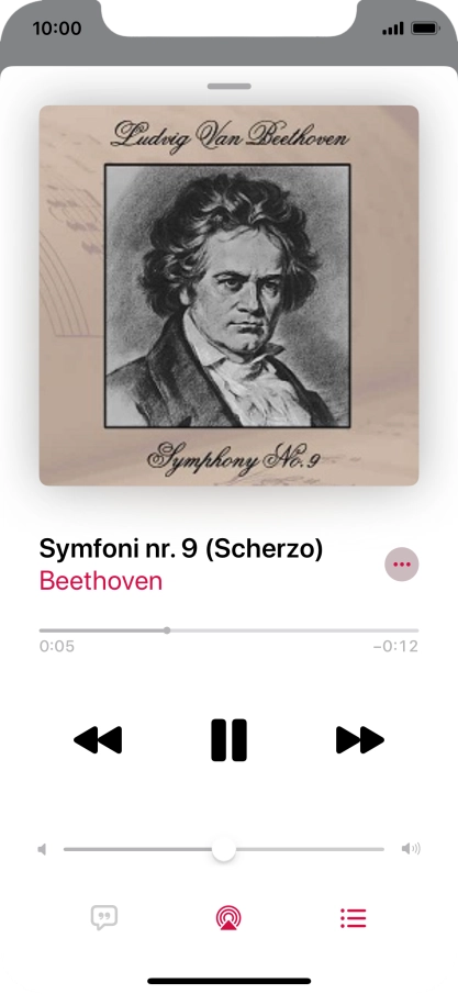 Press arrow right to go to the next audio file.