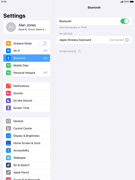 Press the Home key to return to the home screen.