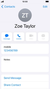 Press the Home key to return to the home screen.