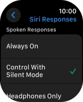 Press the required setting. Press the required setting.