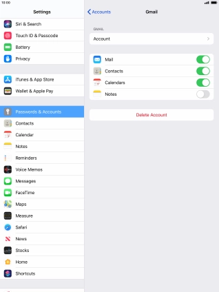 Press the Home key to return to the home screen.