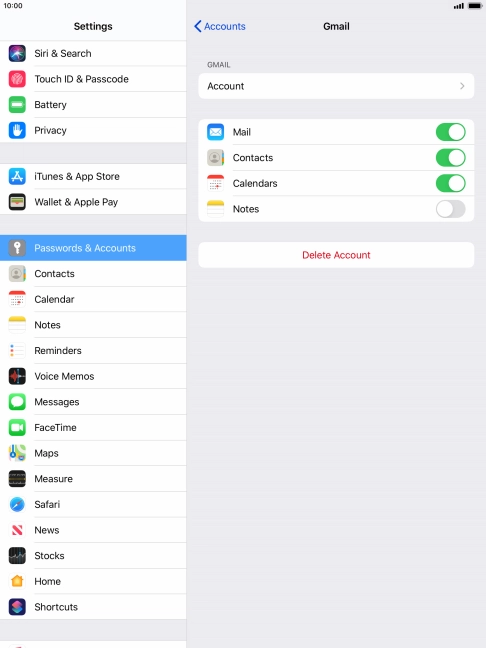 Press the Home key to return to the home screen.