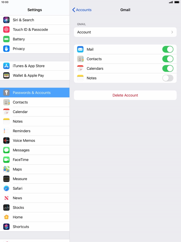 Press the Home key to return to the home screen.