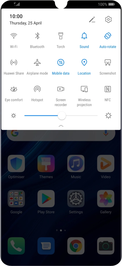Press Airplane mode to turn the function on or off.