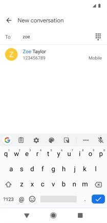 Press the required contact.