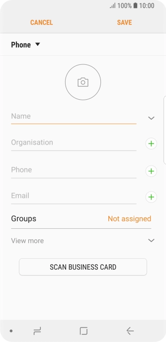 Press the address book drop down list.