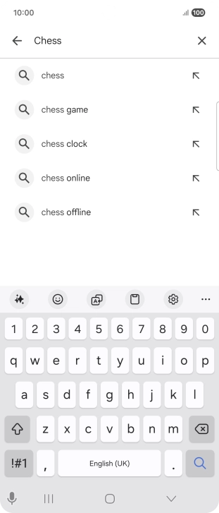 Key in the name or subject of the required app and press the search icon. Key in the name or subject of the required app and press the search icon.