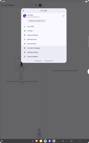 Press Messages settings.