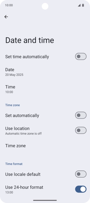 Press the indicator next to Press the indicator next to