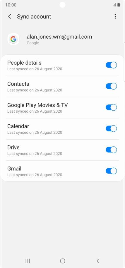 Press the Home key to return to the home screen.