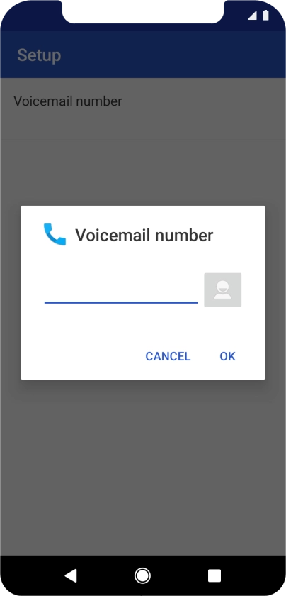 Key in +61414121121 and press OK.