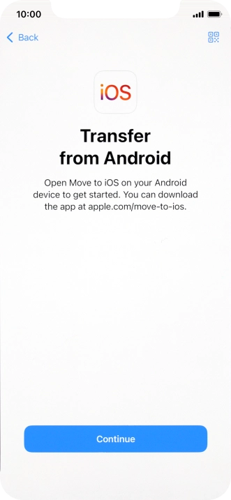 To transfer content to your phone, you need to install the app 